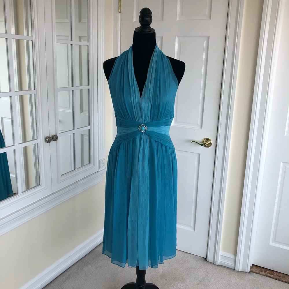 Chiffon Halter Dress by Maggie London